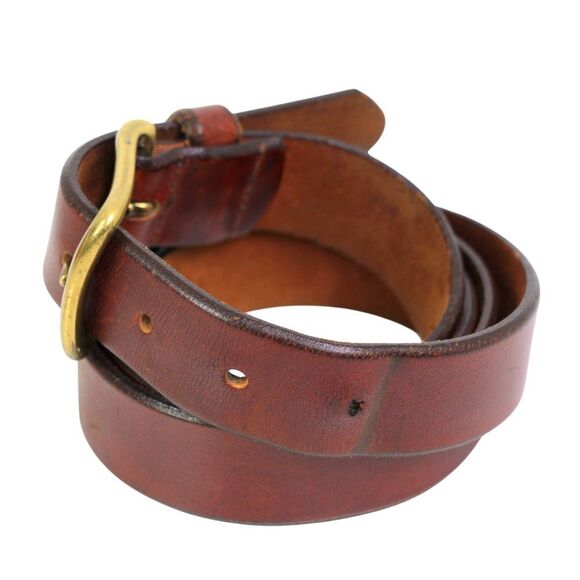 Eddie Bauer BROWN GENUINE LEATHER 1 1/8"Wd CASUAL DRESS MEN'S BELT Sz 42 (65T - Picture 2 of 16